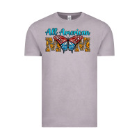 Vintage Zinc All American Mom Butterfly Vintage Tee - LillyAllenDesigns