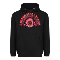 Black valentine's day sunflower rainbow Heavyweight Hoodie - RanaPortraitStore