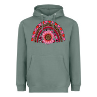 Valentine's Day Sunflower Rainbow Heavyweight Hoodie | Teevron