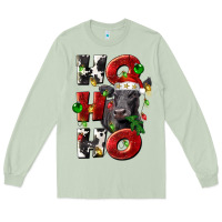Matcha Christmas ho ho ho black angus Long Sleeve Tee - LillyAllenDesigns