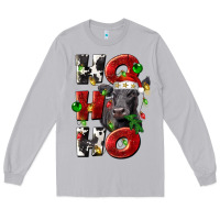Moon Dust Christmas ho ho ho black angus Long Sleeve Tee - LillyAllenDesigns
