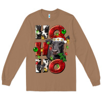 Toasted Coconut Christmas ho ho ho black angus Long Sleeve Tee - LillyAllenDesigns