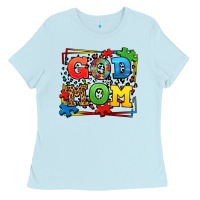 Baby Blue autism god mom Ladies Tee - LillyAllenDesigns