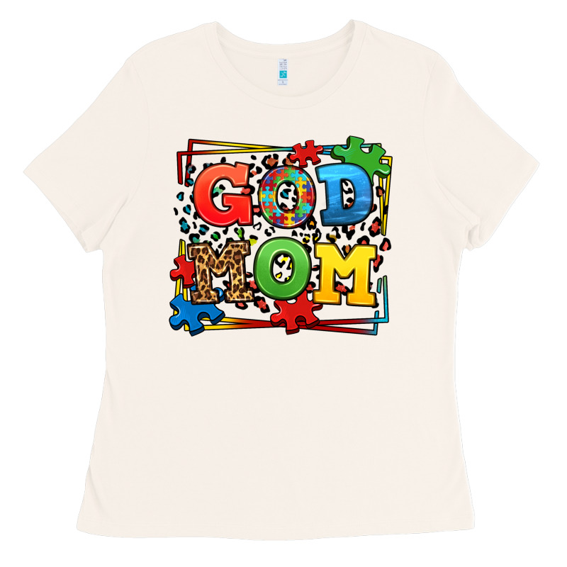 Autism God Mom Ladies Tee by LillyAllenDesigns | Teevron