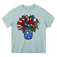 Arona Patriotic Sunflower in a Jar Heavy Core Tee - Jasminsmagicworld