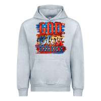 Heather Grey God Bless America Urban Hoodie - Jasminsmagicworld