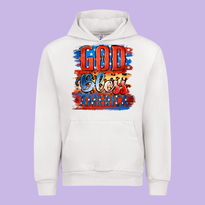 God Bless America Urban Hoodie Designed By Jasminsmagicworld