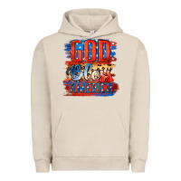 Pigment French Oak God Bless America Urban Hoodie - Jasminsmagicworld