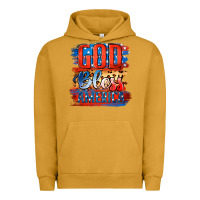 Pigment Peanut Butter God Bless America Urban Hoodie - Jasminsmagicworld