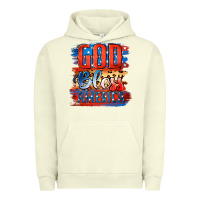 Pigment Pistachio God Bless America Urban Hoodie - Jasminsmagicworld