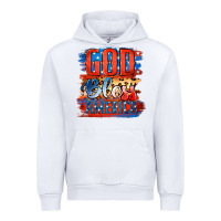 White God Bless America Urban Hoodie - Jasminsmagicworld