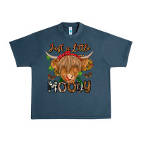 Midnight Navy Just a Little Moody Urban Heavy Tee - CowhideDigitalArt