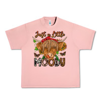 Salmon Just a Little Moody Urban Heavy Tee - CowhideDigitalArt