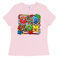 Bubblegum Pink autism god mom Ladies Tee - LillyAllenDesigns