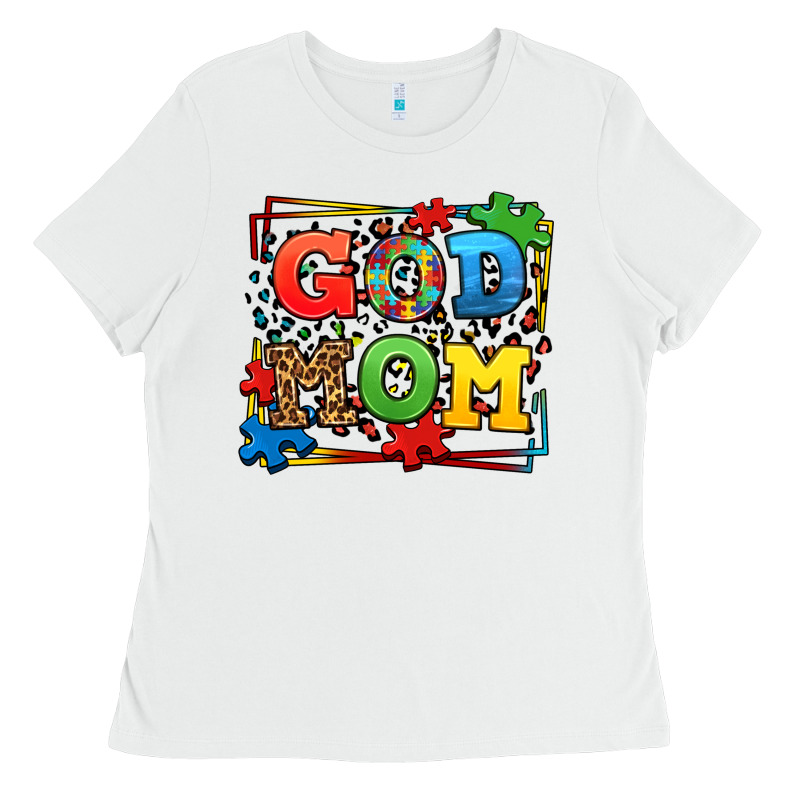 Autism God Mom Ladies Tee by LillyAllenDesigns | Teevron