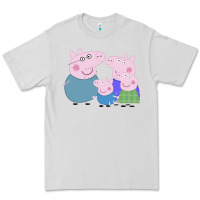 Dove Grey peppa pig family Premium Tee - artisFamous