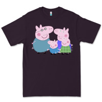 Plum peppa pig family Premium Tee - artisFamous