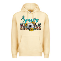 Pina Colada western leopard cowhide sunflowers  glitter mom soccer Premium Hoodie - Artiststas