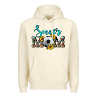 Sandshell western leopard cowhide sunflowers  glitter mom soccer Premium Hoodie - Artiststas