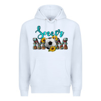 White western leopard cowhide sunflowers  glitter mom soccer Premium Hoodie - Artiststas