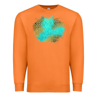 Carrot turquoise leopard patch Premium Sweatshirt - Jasminsmagicworld