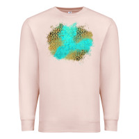 Pale Pink turquoise leopard patch Premium Sweatshirt - Jasminsmagicworld
