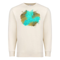 Sandshell turquoise leopard patch Premium Sweatshirt - Jasminsmagicworld