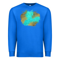 True Royal turquoise leopard patch Premium Sweatshirt - Jasminsmagicworld