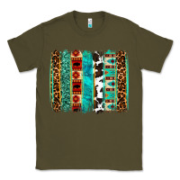 Army Green western brushstroke Classic Tee - OliviaCreatesArt