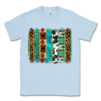 Dusty Blue western brushstroke Classic Tee - OliviaCreatesArt