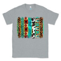 Heather Grey western brushstroke Classic Tee - OliviaCreatesArt