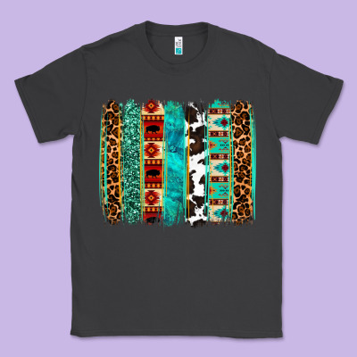Western Brushstroke Classic Tee Designed By Oliviacreatesart