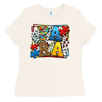Bone autism leopard frame para Ladies Tee - LillyAllenDesigns