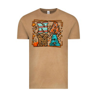 Vintage Camel Fall Autumn Leopard Nana Vintage Tee - LillyAllenDesigns