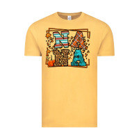 Vintage Mustard Fall Autumn Leopard Nana Vintage Tee - LillyAllenDesigns