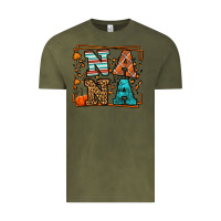 Vintage Olive Fall Autumn Leopard Nana Vintage Tee - LillyAllenDesigns