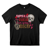 Black Valentine's Day roses are red i am going to bed Heavy Core Tee - FaDigitalArtStudio