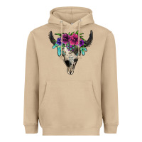Mushroom cowhide bull skull Heavyweight Hoodie - Jasminsmagicworld