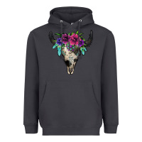 Smoke cowhide bull skull Heavyweight Hoodie - Jasminsmagicworld