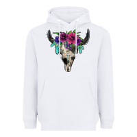 White cowhide bull skull Heavyweight Hoodie - Jasminsmagicworld