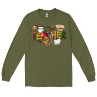 Army Green christmas teacher Long Sleeve Tee - LillyAllenDesigns