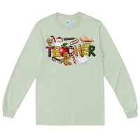 Matcha christmas teacher Long Sleeve Tee - LillyAllenDesigns