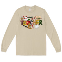 Mushroom christmas teacher Long Sleeve Tee - LillyAllenDesigns