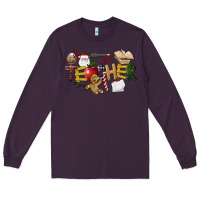 Plum christmas teacher Long Sleeve Tee - LillyAllenDesigns