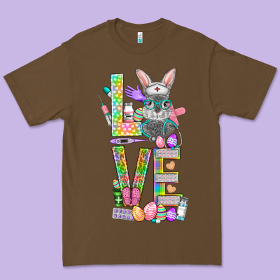 Love Easter Nurse Premium Tee Designed By Bundleandbundleshop