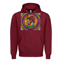 Burgundy momster halloween momlife Zipper Hoodie - Jasminsmagicworld