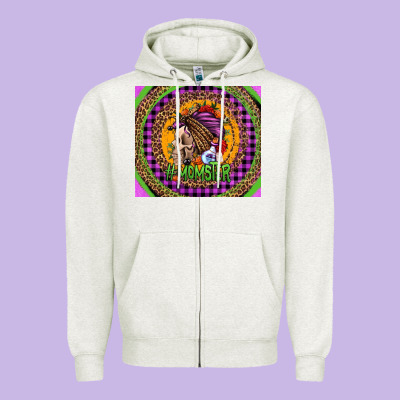 Momster Halloween Momlife Zipper Hoodie Designed By Jasminsmagicworld