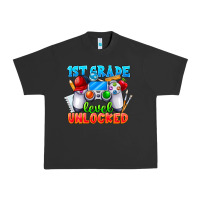 Pigment Black 1st Grade Level Unlocked Urban Heavy Tee - CowhideDigitalArt