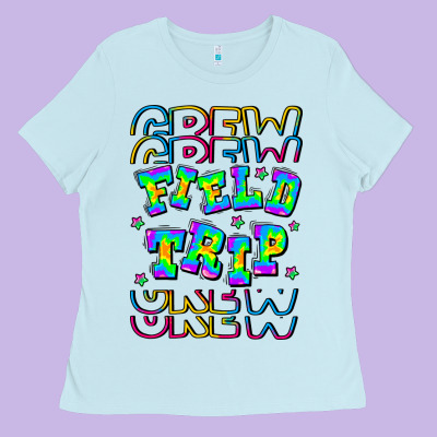 Crew Field Trip Ladies Tee Designed By Cowhidedigitalart