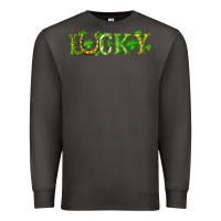Smoke st. patrick's day lucky with clovers and horseshoe Premium Sweatshirt - RanaPortraitStore